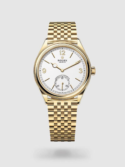 Rolex 1908 39 mm, 18 ct yellow gold, polished finish